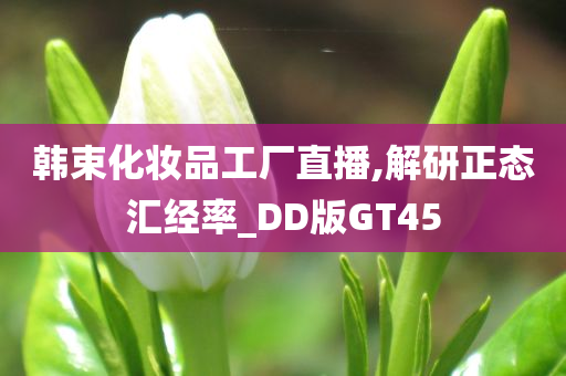 韩束化妆品工厂直播,解研正态汇经率_DD版GT45