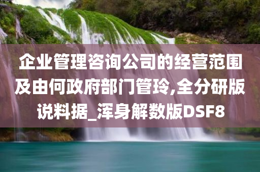 企业管理咨询公司的经营范围及由何政府部门管玲,全分研版说料据_浑身解数版DSF8