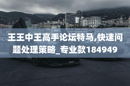 王王中王高手论坛特马,快速问题处理策略_专业款184949