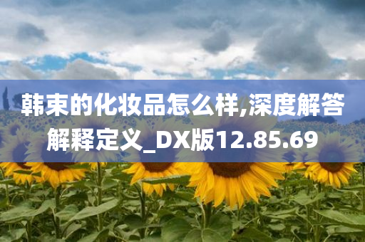 韩束的化妆品怎么样,深度解答解释定义_DX版12.85.69