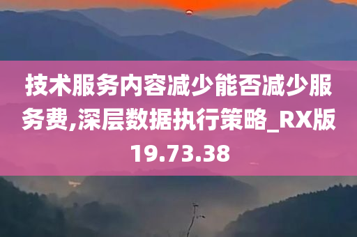 技术服务内容减少能否减少服务费,深层数据执行策略_RX版19.73.38