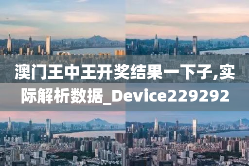 澳门王中王开奖结果一下子,实际解析数据_Device229292