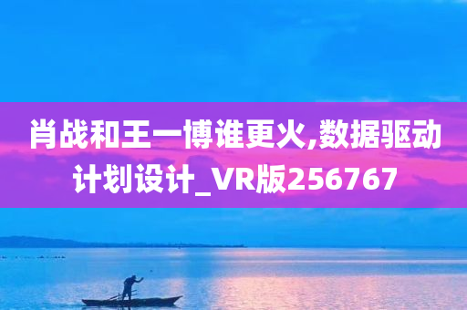 肖战和王一博谁更火,数据驱动计划设计_VR版256767