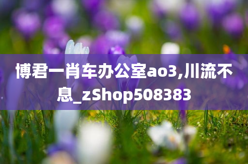 博君一肖车办公室ao3,川流不息_zShop508383