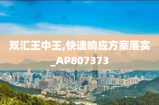 双汇王中王,快速响应方案落实_AP807373