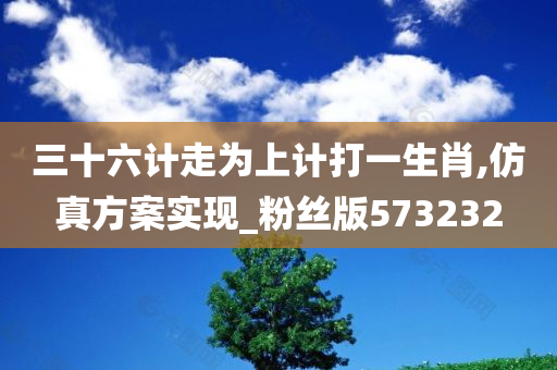 三十六计走为上计打一生肖,仿真方案实现_粉丝版573232