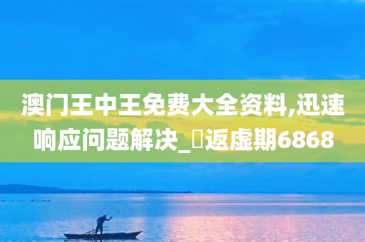 澳门王中王免费大全资料,迅速响应问题解决_‌返虚期6868