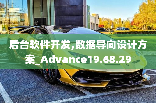 后台软件开发,数据导向设计方案_Advance19.68.29