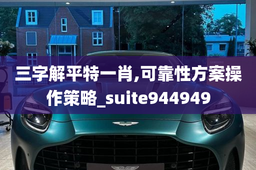 三字解平特一肖,可靠性方案操作策略_suite944949