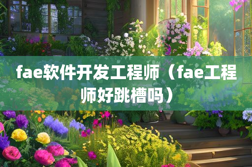 fae软件开发工程师（fae工程师好跳槽吗）