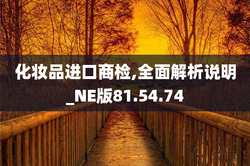 化妆品进口商检,全面解析说明_NE版81.54.74