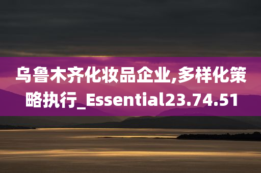 乌鲁木齐化妆品企业,多样化策略执行_Essential23.74.51