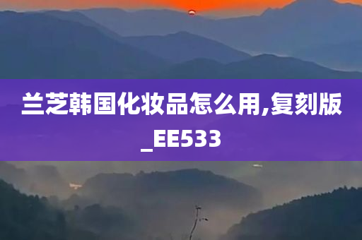 兰芝韩国化妆品怎么用,复刻版_EE533