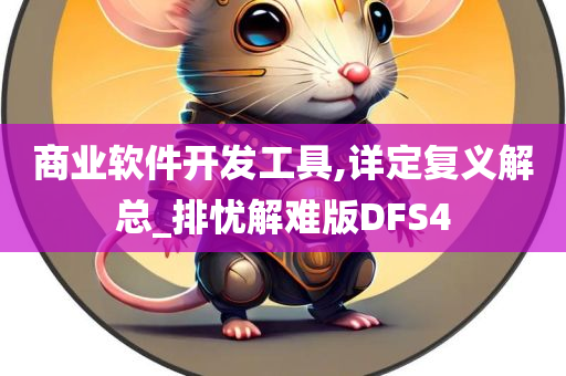 商业软件开发工具,详定复义解总_排忧解难版DFS4