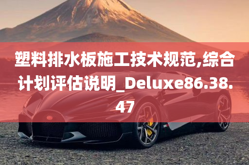 塑料排水板施工技术规范,综合计划评估说明_Deluxe86.38.47