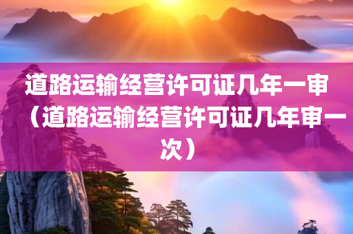 道路运输经营许可证几年一审（道路运输经营许可证几年审一次）