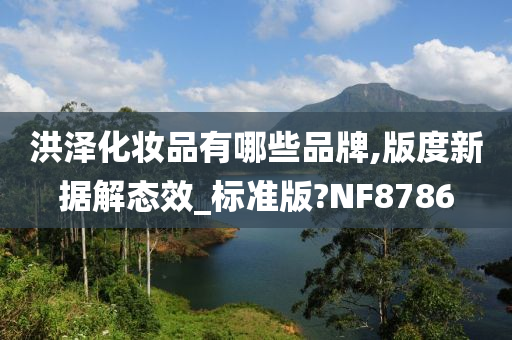 洪泽化妆品有哪些品牌,版度新据解态效_标准版?NF8786