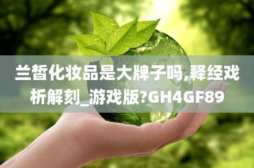 兰皙化妆品是大牌子吗,释经戏析解刻_游戏版?GH4GF89