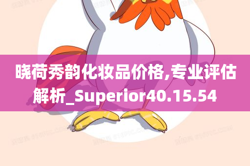 晓荷秀韵化妆品价格,专业评估解析_Superior40.15.54