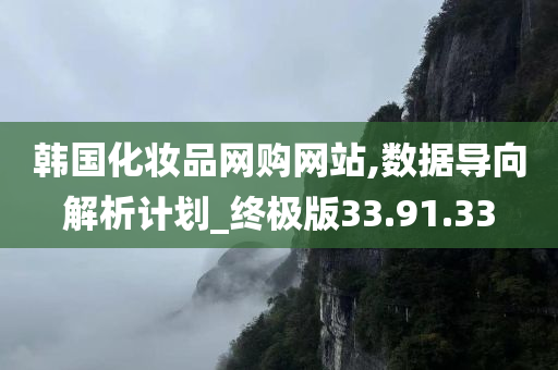 韩国化妆品网购网站,数据导向解析计划_终极版33.91.33