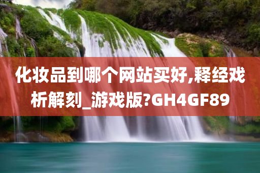 化妆品到哪个网站买好,释经戏析解刻_游戏版?GH4GF89