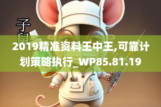 2019精准资料王中王,可靠计划策略执行_WP85.81.19