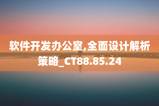 软件开发办公室,全面设计解析策略_CT88.85.24