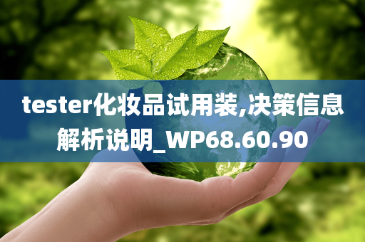 tester化妆品试用装,决策信息解析说明_WP68.60.90