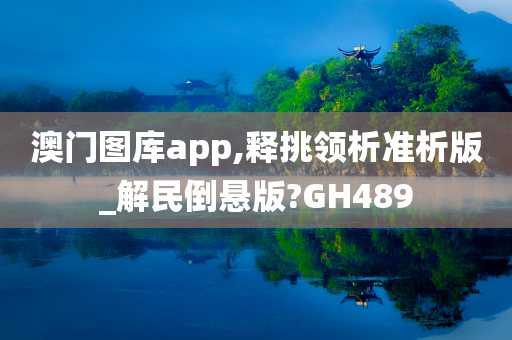 澳门图库app,释挑领析准析版_解民倒悬版?GH489