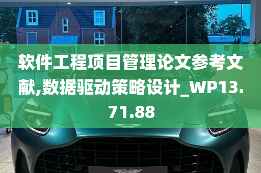 软件工程项目管理论文参考文献,数据驱动策略设计_WP13.71.88