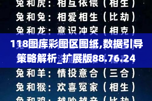 118图库彩图区图纸,数据引导策略解析_扩展版88.76.24