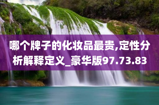 哪个牌子的化妆品最贵,定性分析解释定义_豪华版97.73.83