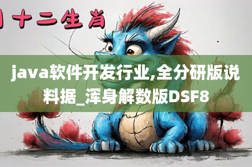 java软件开发行业,全分研版说料据_浑身解数版DSF8