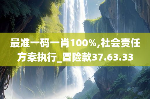 最准一码一肖100%,社会责任方案执行_冒险款37.63.33