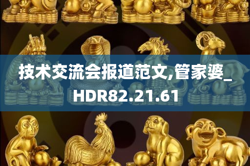 技术交流会报道范文,管家婆_HDR82.21.61