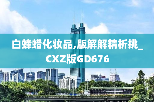 白蜂蜡化妆品,版解解精析挑_CXZ版GD676