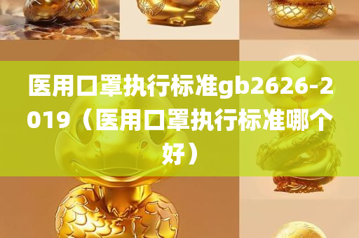 医用口罩执行标准gb2626-2019（医用口罩执行标准哪个好）