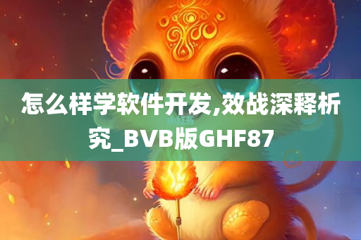 怎么样学软件开发,效战深释析究_BVB版GHF87