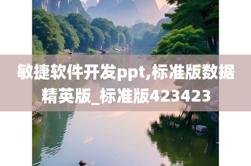 敏捷软件开发ppt,标准版数据精英版_标准版423423