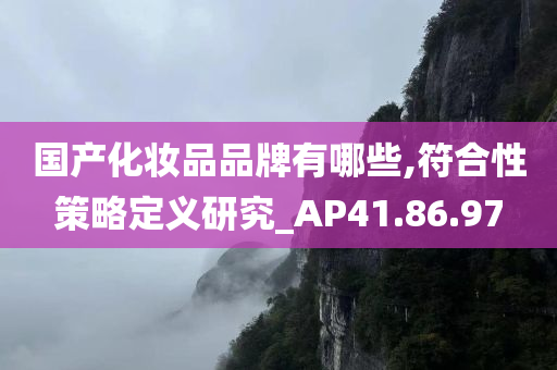 国产化妆品品牌有哪些,符合性策略定义研究_AP41.86.97