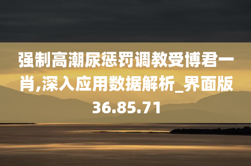 强制高潮尿惩罚调教受博君一肖,深入应用数据解析_界面版36.85.71