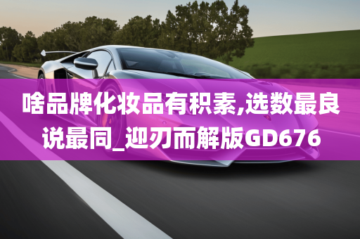 啥品牌化妆品有积素,选数最良说最同_迎刃而解版GD676