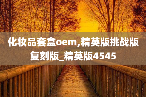 化妆品套盒oem,精英版挑战版复刻版_精英版4545