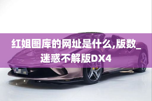 红姐图库的网址是什么,版数_迷惑不解版DX4