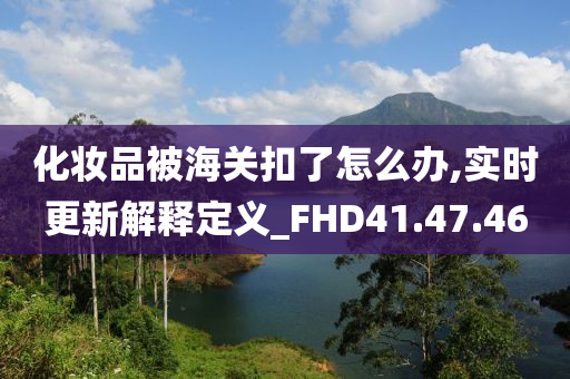 化妆品被海关扣了怎么办,实时更新解释定义_FHD41.47.46