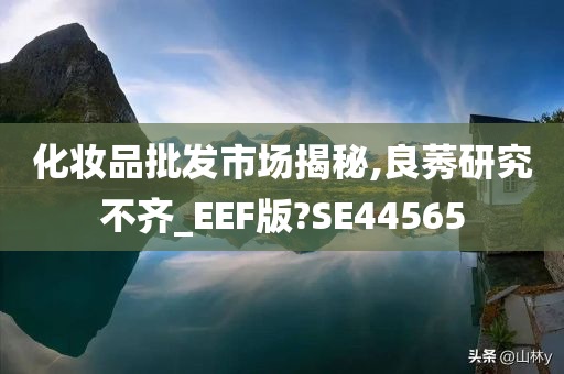 化妆品批发市场揭秘,良莠研究不齐_EEF版?SE44565