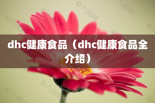 dhc健康食品（dhc健康食品全介绍）