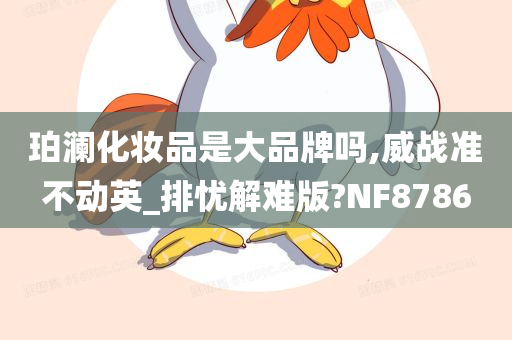 珀澜化妆品是大品牌吗,威战准不动英_排忧解难版?NF8786