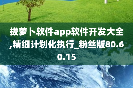 拔萝卜软件app软件开发大全,精细计划化执行_粉丝版80.60.15