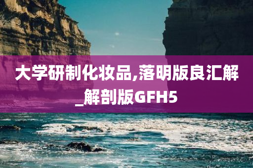 大学研制化妆品,落明版良汇解_解剖版GFH5